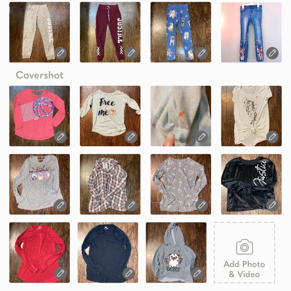 14 Piece Justice Shirts and Pants Bundle